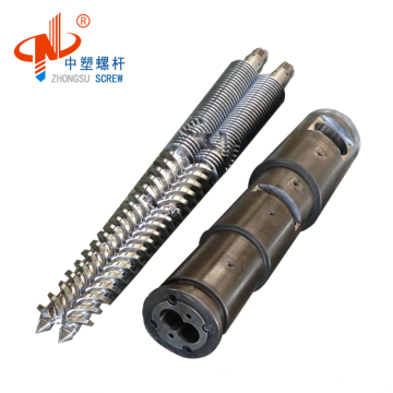 51/105 conical twin double screw barrel for pvc pipe
